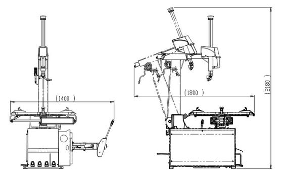 машина изменителя покрышки 1.1kw 1040mm безламповая/изменитель пневматической покрышки